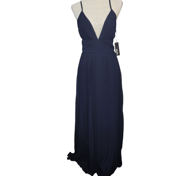 Lulus Dresses & Skirts - Lulus navy blue maxi dress women size small